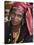 Gao, A Songhay Woman at Gao Market with an Elaborate Coiffure Typical of Her Tribe, Mali-Nigel Pavitt-Stretched Canvas