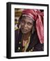 Gao, A Songhay Woman at Gao Market with an Elaborate Coiffure Typical of Her Tribe, Mali-Nigel Pavitt-Framed Photographic Print