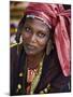 Gao, A Songhay Woman at Gao Market with an Elaborate Coiffure Typical of Her Tribe, Mali-Nigel Pavitt-Mounted Photographic Print