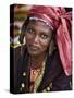 Gao, A Songhay Woman at Gao Market with an Elaborate Coiffure Typical of Her Tribe, Mali-Nigel Pavitt-Stretched Canvas