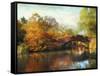 Gapstow Bridge in Autumn-Jessica Jenney-Framed Stretched Canvas