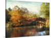 Gapstow Bridge in Autumn-Jessica Jenney-Stretched Canvas