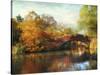 Gapstow Bridge in Autumn-Jessica Jenney-Stretched Canvas