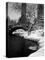 Gapstow Bridge over Pond in Central Park After Snowstorm-Alfred Eisenstaedt-Stretched Canvas