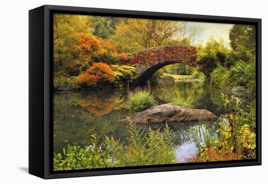 Gapstow Bridge Serenity-Jessica Jenney-Framed Stretched Canvas