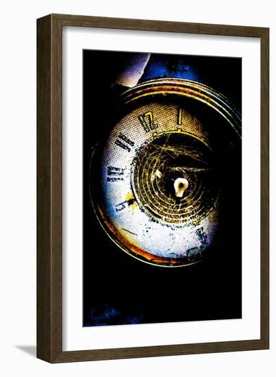 Garage Clock-LightBoxJournal-Framed Giclee Print