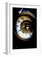 Garage Clock-LightBoxJournal-Framed Giclee Print