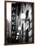 Garage Parking Sign, W 43St, Times Square, Manhattan, New York, US, Black and White Photography-Philippe Hugonnard-Framed Photographic Print