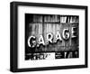Garage Sign, W 43St, Times Square, Manhattan, New York, White Frame, Full Size Photography-Philippe Hugonnard-Framed Art Print