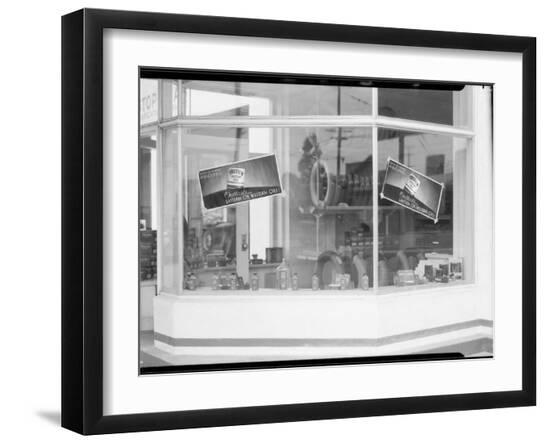 Garage Window Display-Dick Whittington Studio-Framed Photographic Print