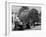 Garbage Man Emptying Trash into Back of Garbage Truck-Alfred Eisenstaedt-Framed Photographic Print