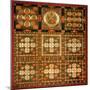 Garbhadhatu Mandala, 8th-9th Century-null-Mounted Premium Giclee Print