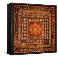 Garbhadhatu Mandala, 8th-9th Century-null-Framed Stretched Canvas