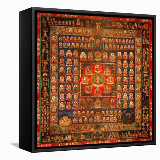 Garbhadhatu Mandala, 8th-9th Century-null-Framed Stretched Canvas
