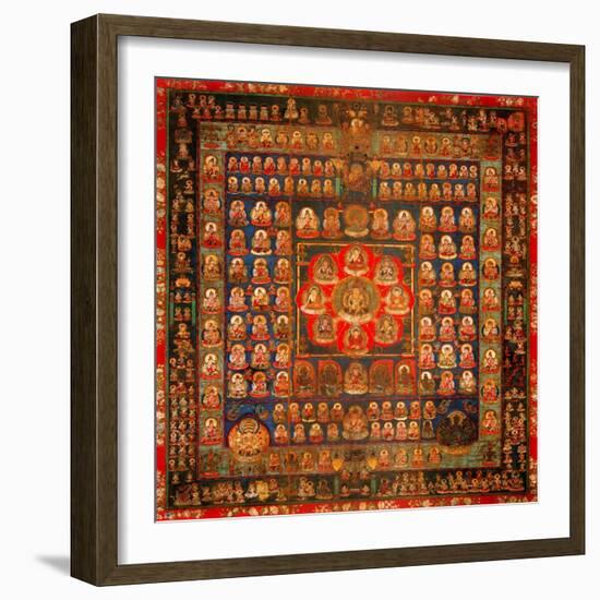 Garbhadhatu Mandala, 8th-9th Century-null-Framed Giclee Print