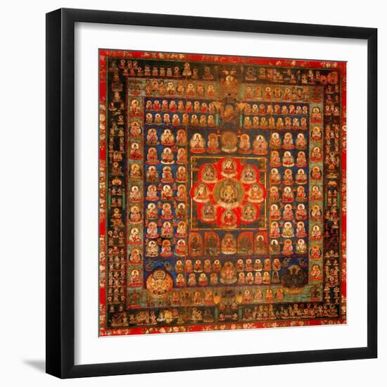 Garbhadhatu Mandala, 8th-9th Century-null-Framed Giclee Print