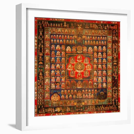 Garbhadhatu Mandala, 8th-9th Century-null-Framed Giclee Print