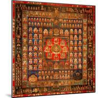 Garbhadhatu Mandala, 8th-9th Century-null-Mounted Giclee Print