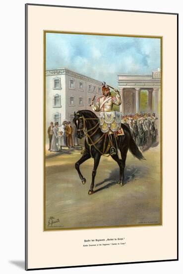 Garde De Corps - Kettle Drummer and Regimental Band-G. Arnold-Mounted Art Print