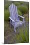 Garden, Adirondack Chair and Straw Hat, Lavender Festival, Sequim, Washington, USA-Merrill Images-Mounted Photographic Print