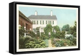 Garden, Aldrich Memorial, New Hampshire-null-Framed Stretched Canvas