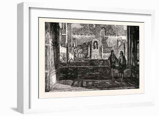 Garden and Fountains of the House of Lucretius-null-Framed Giclee Print