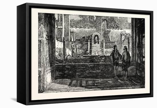 Garden and Fountains of the House of Lucretius-null-Framed Stretched Canvas