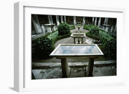 Garden and Peristyle, House of the Vettii, Pompeii, 1st CE-null-Framed Giclee Print