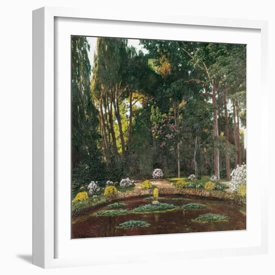 Garden (Arbucies)-Santiago Rusinol i Prats-Framed Art Print