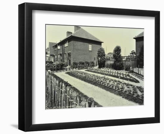 Garden at 187 Valence Wood Road, Becontree Estate, Ilford, London, 1929-null-Framed Photographic Print