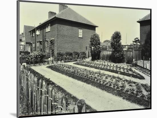 Garden at 187 Valence Wood Road, Becontree Estate, Ilford, London, 1929-null-Mounted Photographic Print
