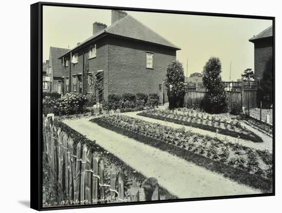 Garden at 187 Valence Wood Road, Becontree Estate, Ilford, London, 1929-null-Framed Stretched Canvas