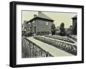 Garden at 187 Valence Wood Road, Becontree Estate, Ilford, London, 1929-null-Framed Premium Photographic Print