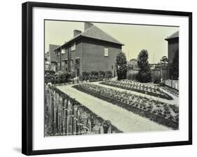 Garden at 187 Valence Wood Road, Becontree Estate, Ilford, London, 1929-null-Framed Photographic Print