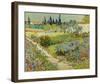 Garden at Arles, 1888-Vincent van Gogh-Framed Giclee Print