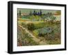 Garden at Arles, 1888-Vincent van Gogh-Framed Giclee Print