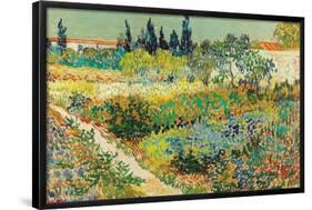 Garden at Arles by Vincent van Gogh-Trends International-Framed Poster