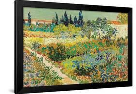 Garden at Arles by Vincent van Gogh-Trends International-Framed Poster