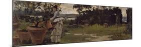 Garden at Bellariva, Circa 1884-Silvestro Lega-Mounted Giclee Print
