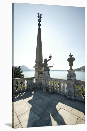 Garden at Borromeo Palace Facing Lake Maggiore, Isola Bella, Stresa, Italy-Stefano Amantini-Stretched Canvas