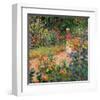 Garden at Giverny, 1895-Claude Monet-Framed Premium Giclee Print