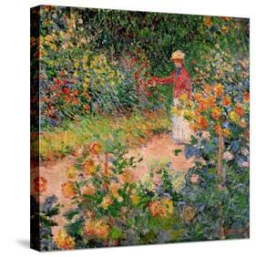 Garden at Giverny, 1895-Claude Monet-Stretched Canvas