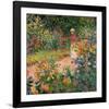 Garden at Giverny, 1895-Claude Monet-Framed Giclee Print