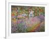 Garden at Giverny-Claude Monet-Framed Art Print