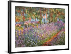 Garden at Giverny-Claude Monet-Framed Art Print