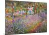 Garden at Giverny-Claude Monet-Mounted Art Print