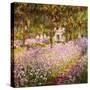 Garden at Giverny-Claude Monet-Stretched Canvas