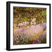 Garden at Giverny-Claude Monet-Framed Giclee Print
