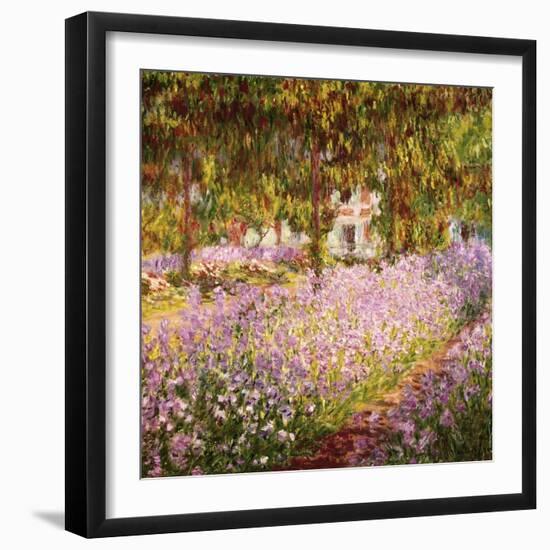 Garden at Giverny-Claude Monet-Framed Giclee Print