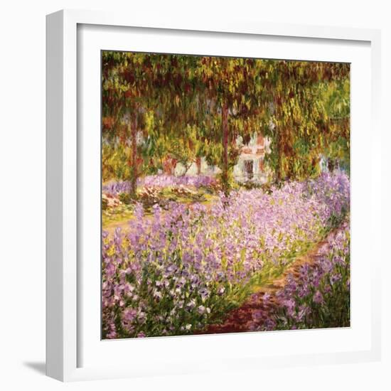 Garden at Giverny-Claude Monet-Framed Giclee Print